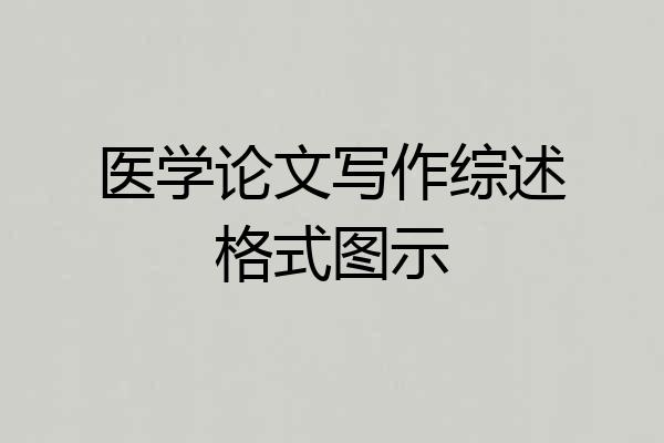 医学论文写作综述格式图示