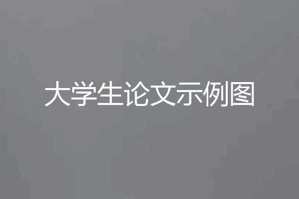 大学生论文示例图