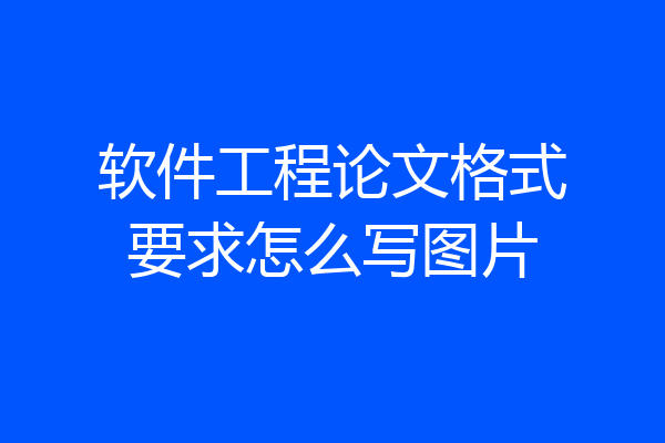 软件工程论文格式要求怎么写图片