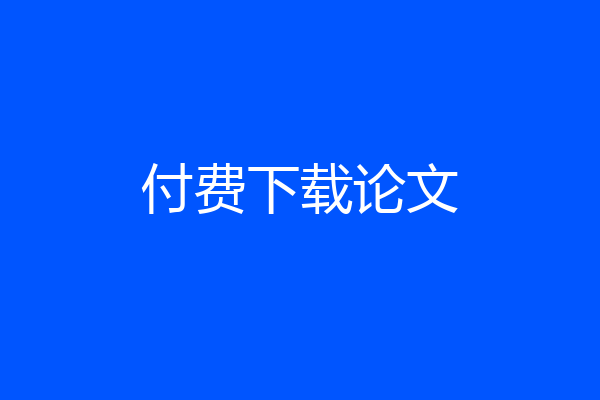 付费下载论文