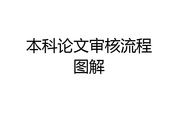 本科论文审核流程图解