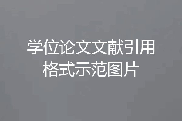 学位论文文献引用格式示范图片