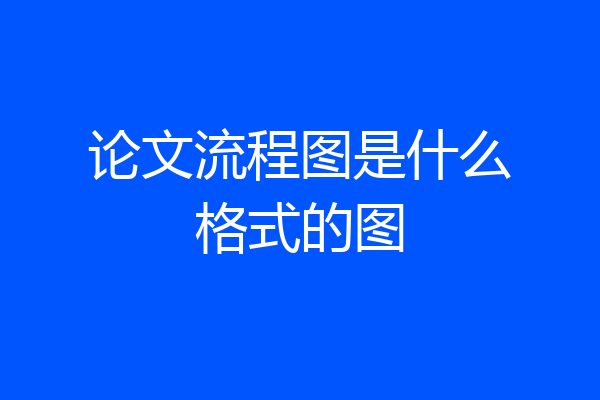 论文流程图是什么格式的图