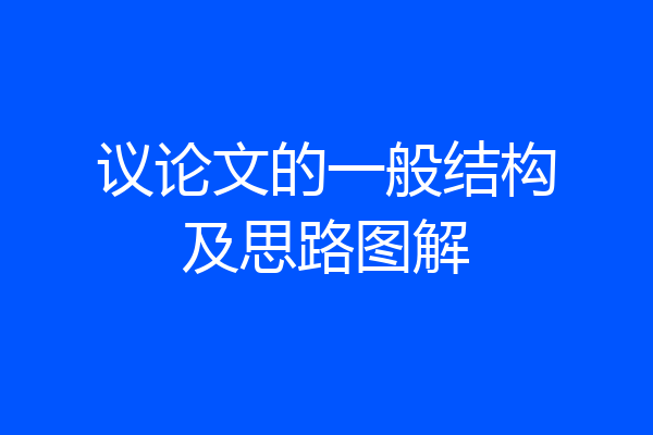 议论文的一般结构及思路图解