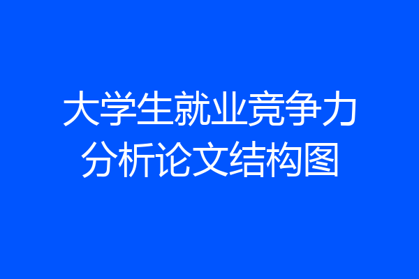 大学生就业竞争力分析论文结构图