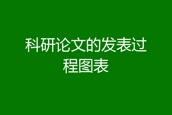 科研论文的发表过程图表