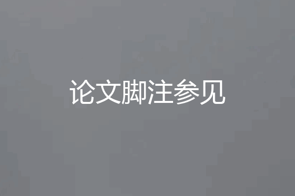 论文脚注参见