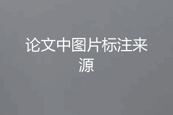 论文中图片标注来源