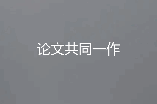 论文共同一作