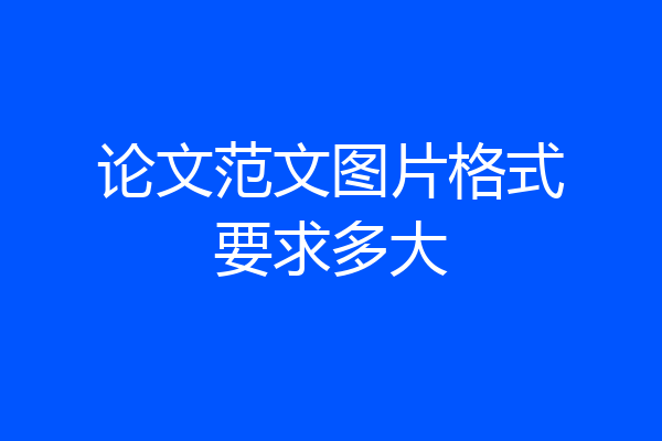 论文范文图片格式要求多大
