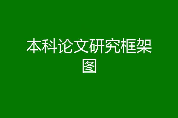 本科论文研究框架图