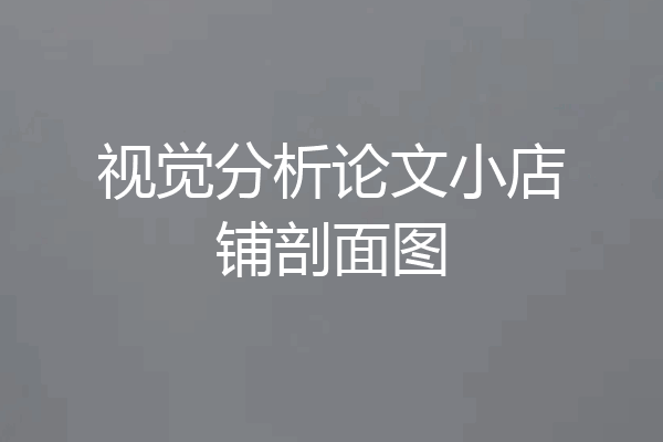 视觉分析论文小店铺剖面图