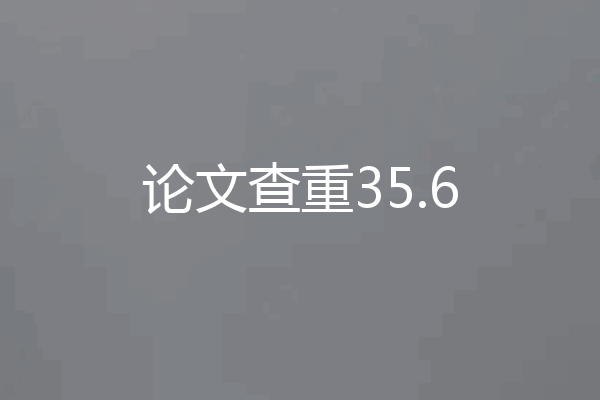 论文查重35.6