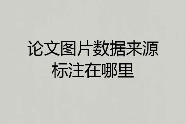 论文图片数据来源标注在哪里