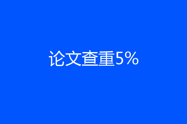 论文查重5%
