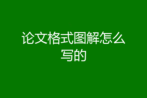 论文格式图解怎么写的