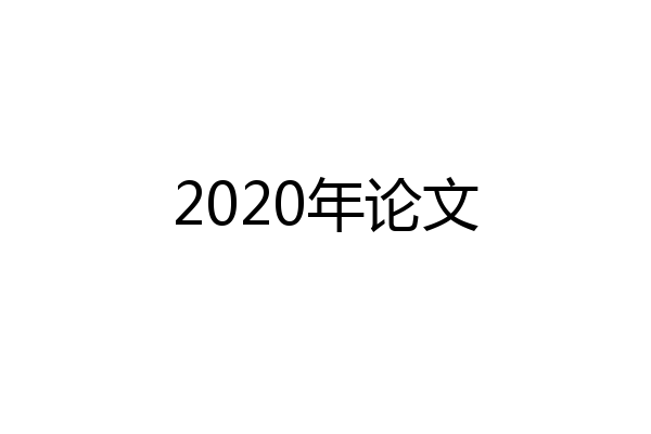 2020年论文