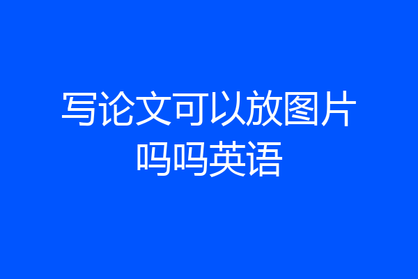 写论文可以放图片吗吗英语