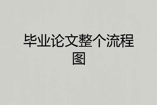 毕业论文整个流程图