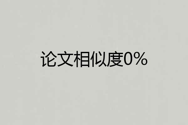 论文相似度0%