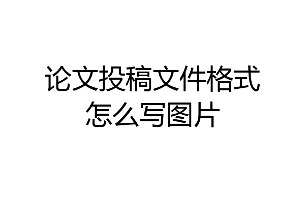 论文投稿文件格式怎么写图片