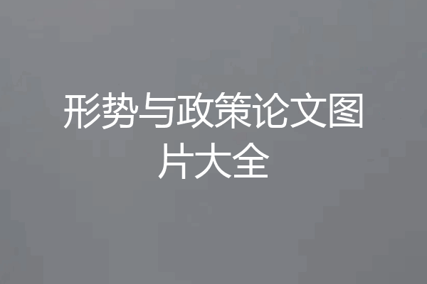 形势与政策论文图片大全