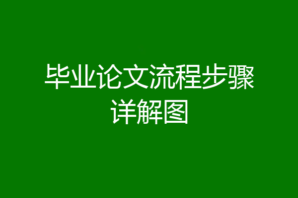 毕业论文流程步骤详解图