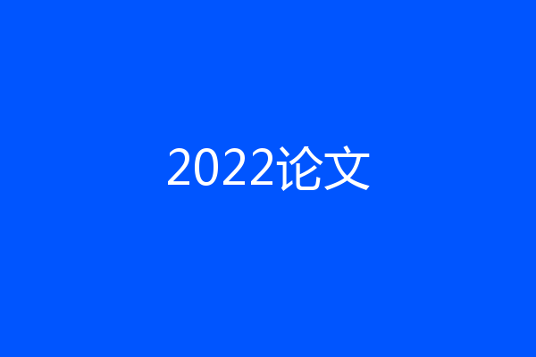 2022论文
