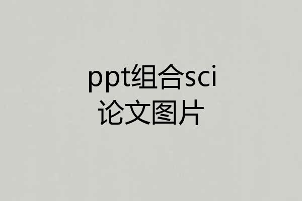 ppt组合sci论文图片