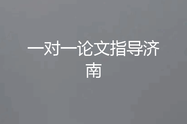 一对一论文指导济南