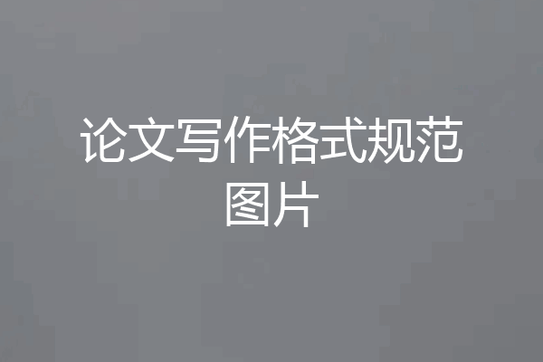 论文写作格式规范图片