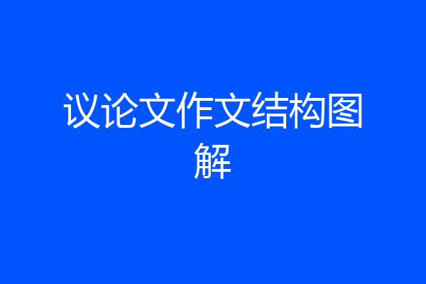 议论文作文结构图解