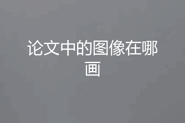 论文中的图像在哪画