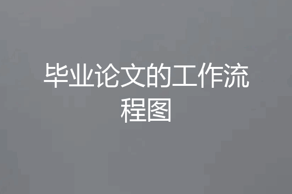 毕业论文的工作流程图