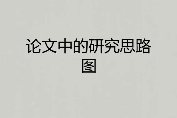 论文中的研究思路图