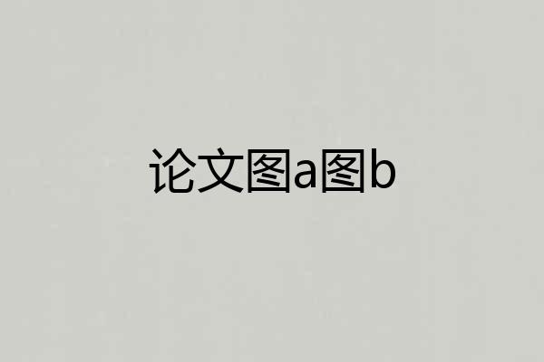 论文图a图b