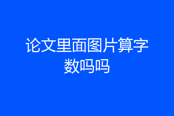 论文里面图片算字数吗吗