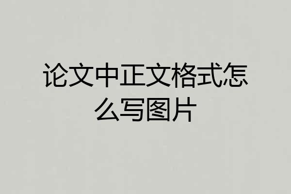 论文中正文格式怎么写图片