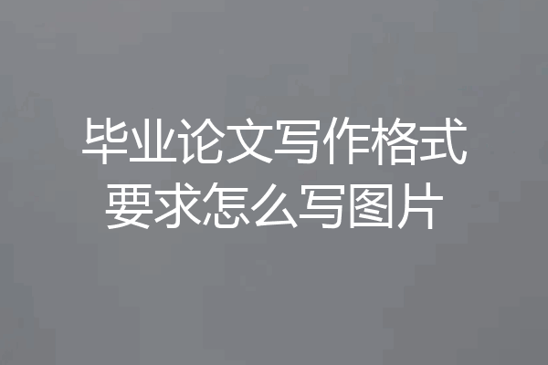 毕业论文写作格式要求怎么写图片