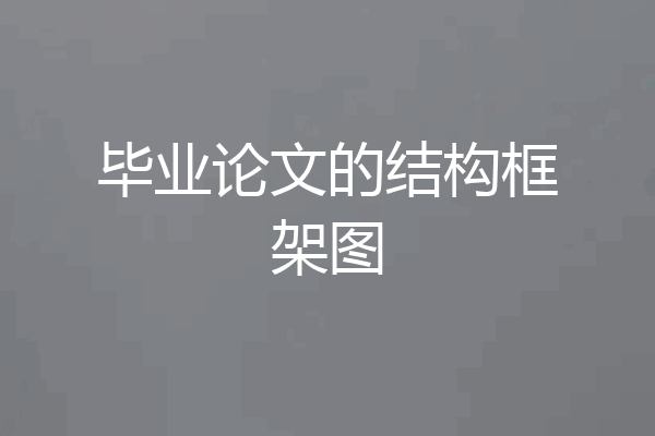 毕业论文的结构框架图
