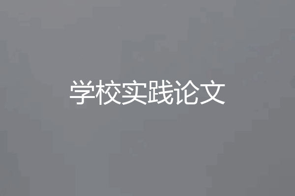 学校实践论文