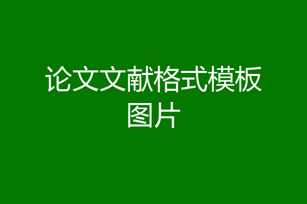 论文文献格式模板图片