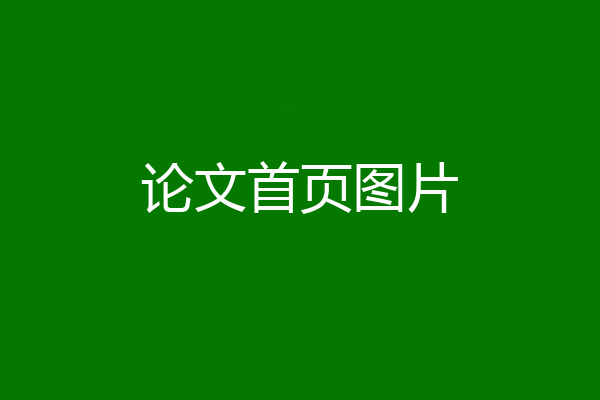 论文首页图片