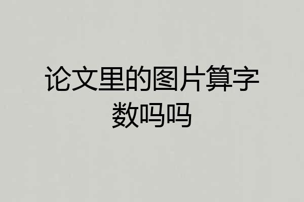论文里的图片算字数吗吗
