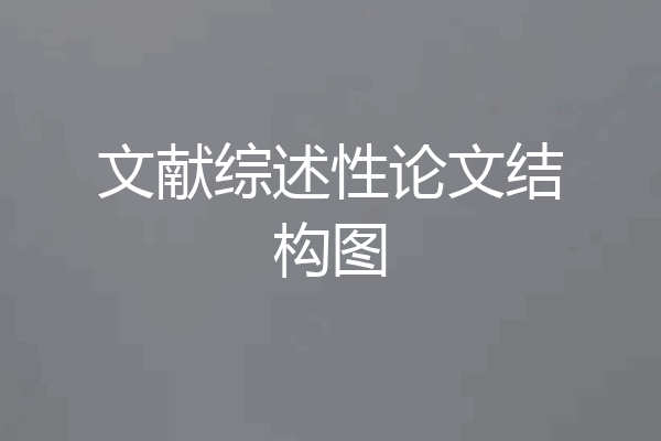 文献综述性论文结构图