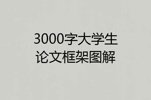 3000字大学生论文框架图解