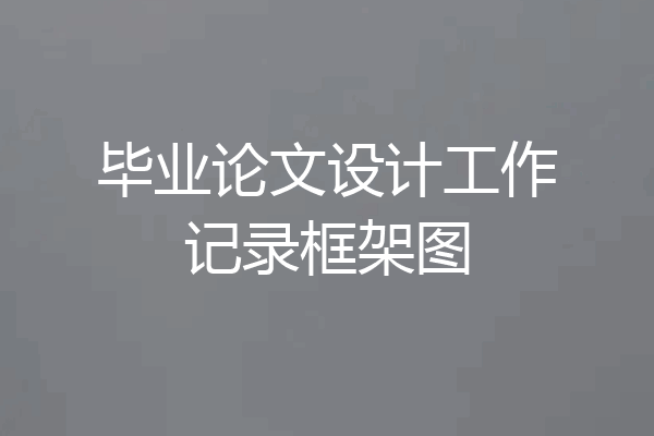 毕业论文设计工作记录框架图