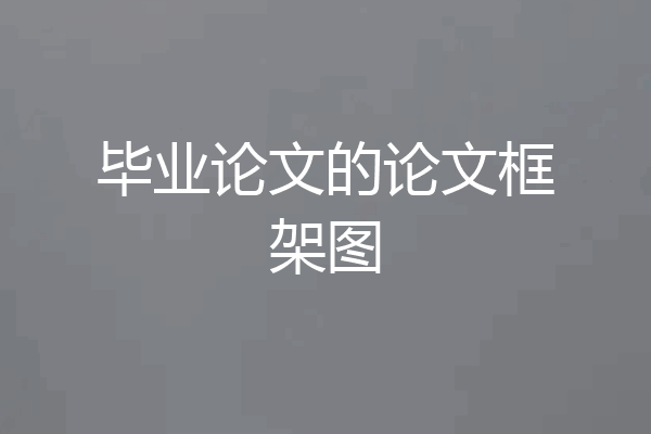 毕业论文的论文框架图