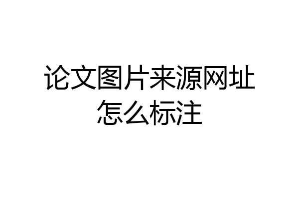论文图片来源网址怎么标注