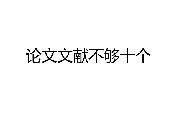 论文文献不够十个